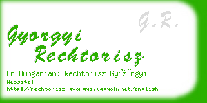 gyorgyi rechtorisz business card